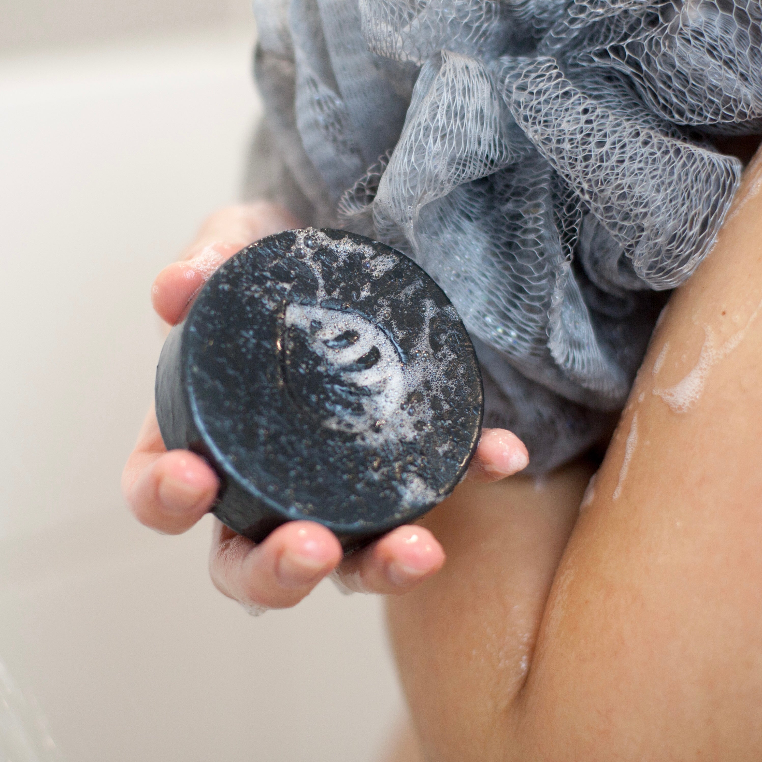 Lavami 3 soap set with charcoal soap. Choose your 3 favourite soaps. Made in Calgary.
